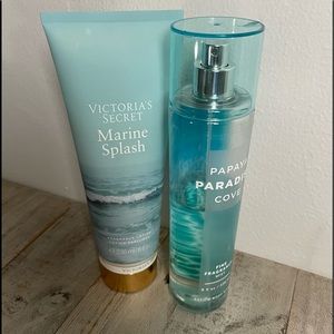 Perfume half bottle, lotion full bottle marine splash Papaya cove  💙